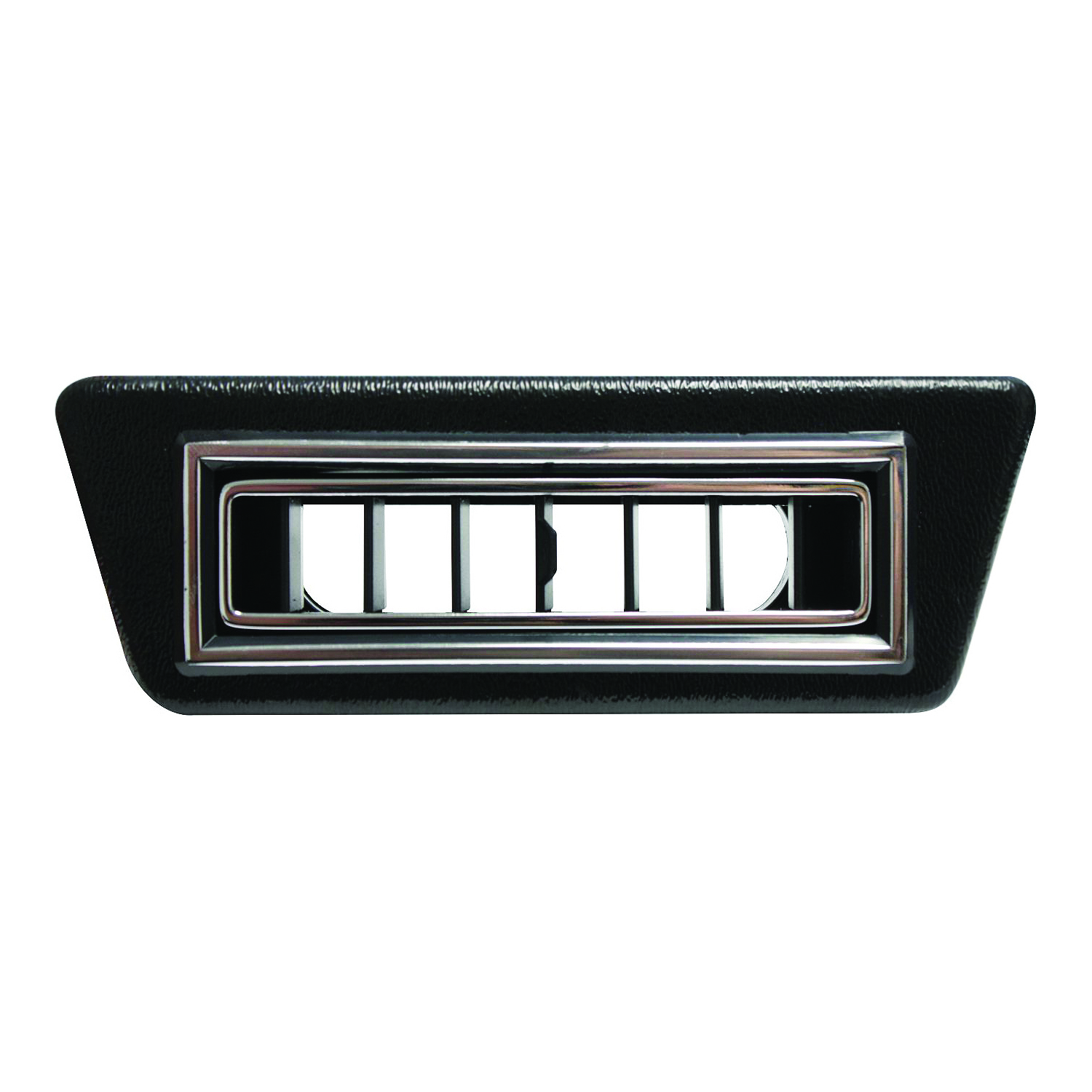 Vintage Air - Single Under Dash Rectangle Louver for 2.5" Hose Black w/ Chrome Accents