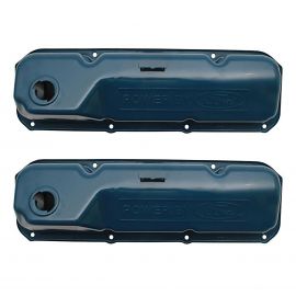 "POWER BY FORD" XW XY XA "D" BLOCK CLEVELAND ROCKER COVERS