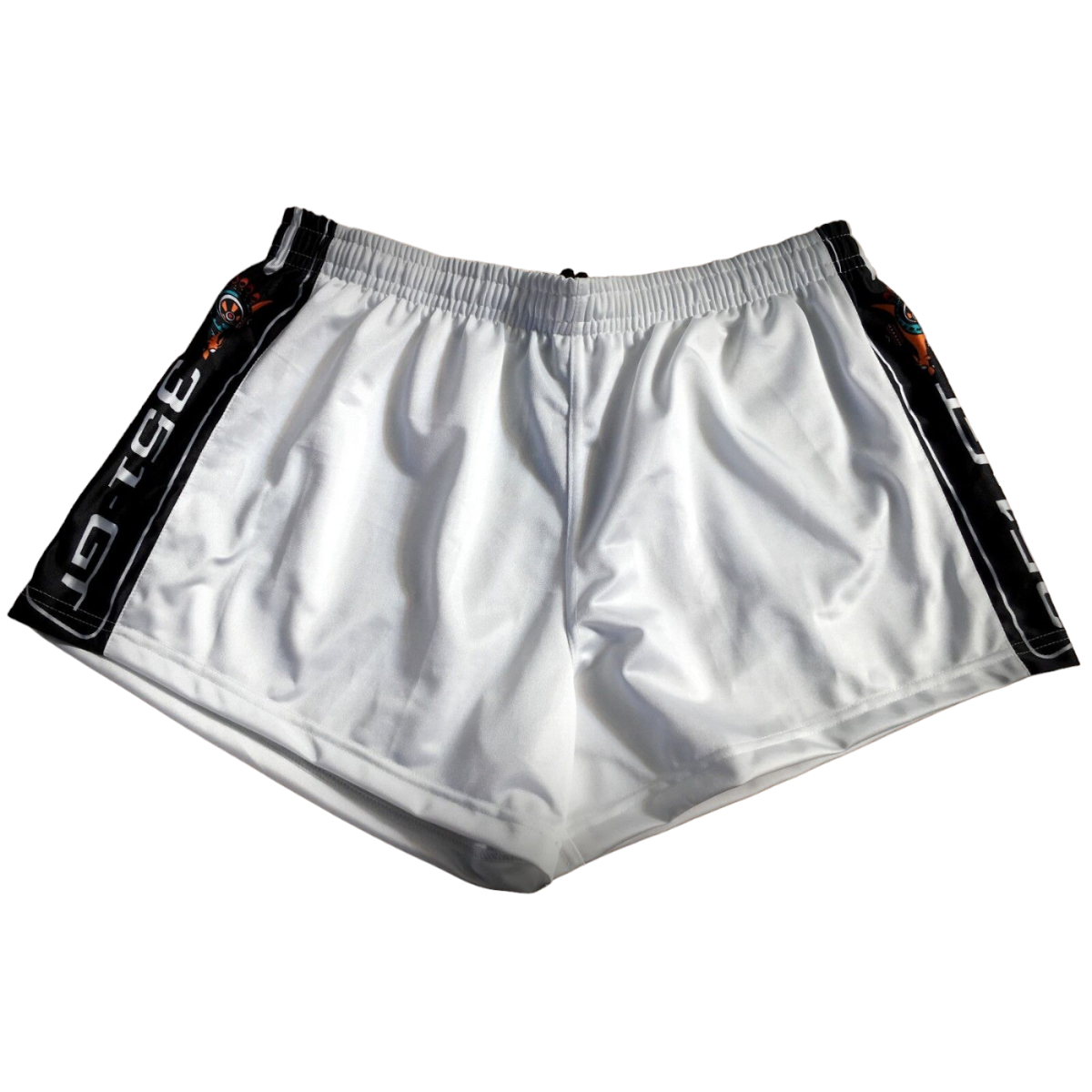 Football NRL AFL Shorts in White FORD FALCON 351-GT 