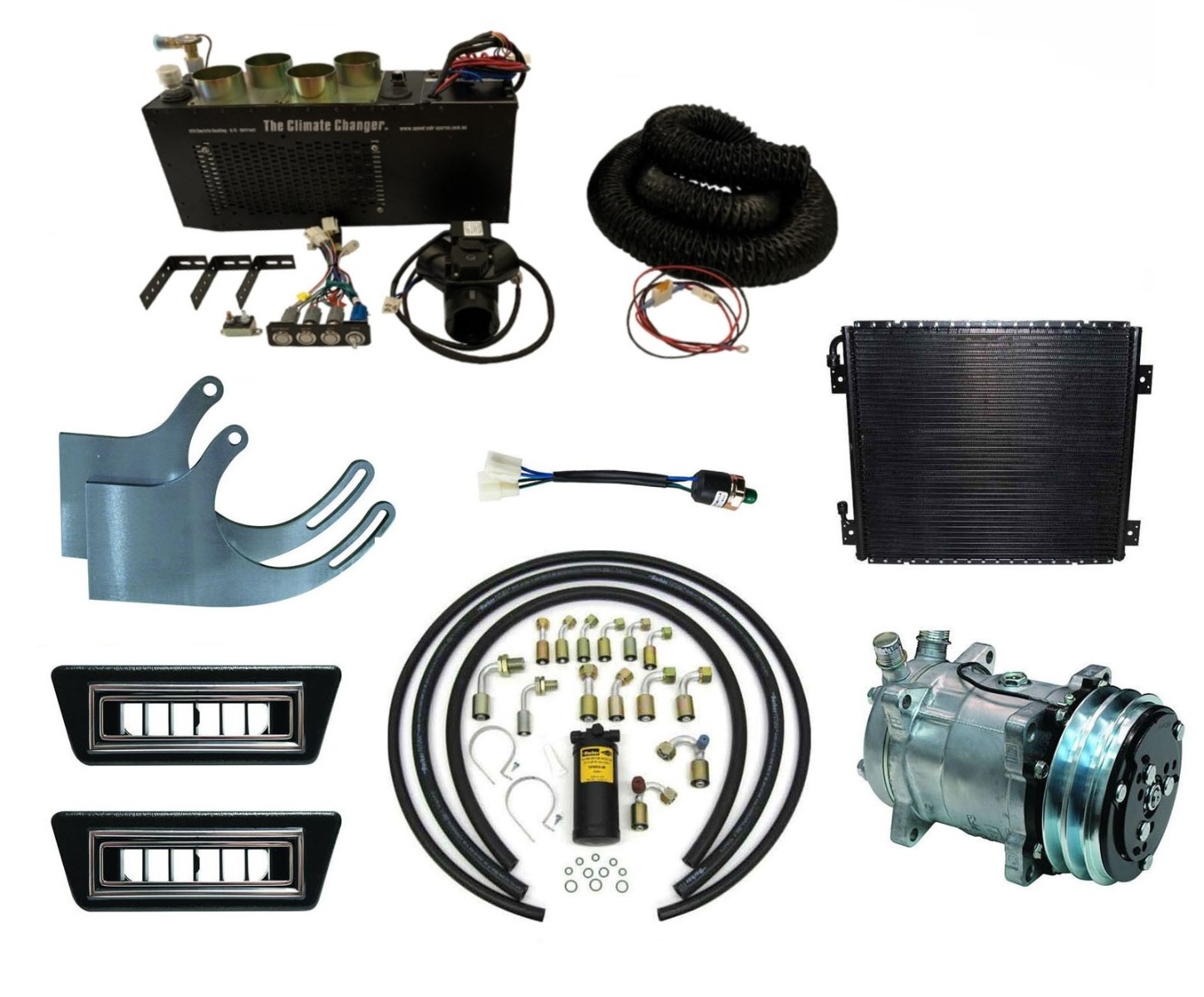 CHRYSLER VALIANT VE-VF-VG 6 CYL A/C SYSTEM HEAT/COOL/DEFROST COMPLETE PACKAGE (ELECTRIC HEAT)